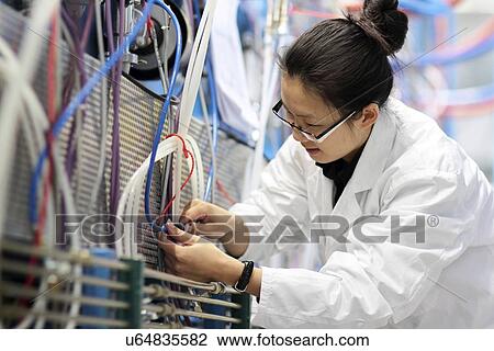 Drawing - Optical products plant. Fotosearch