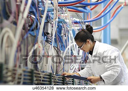 Stock Illustration - Optical products plant. Fotosearch