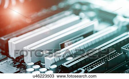 Drawing - Printed circuit board. Fotosearch
