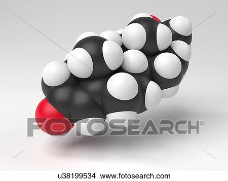 Progesterone hormone molecule View Large Illustration Stock Illustration - Progesterone hormone molecule. Fotosearch