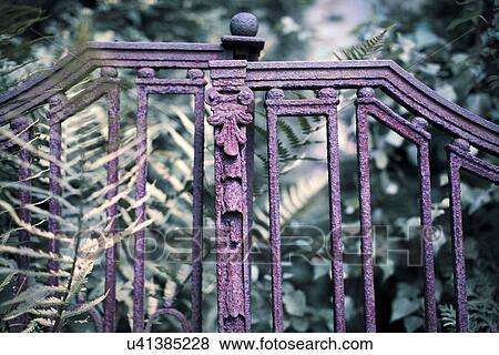 Rusty fence View Large Illustration Stock Illustration - Rusty fence. Fotosearch