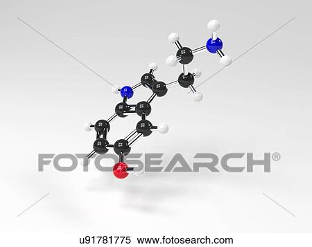 Serotonin molecule View Large Illustration Stock Illustration - Serotonin molecule. Fotosearch