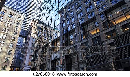Stock Illustration - Skyscrapers in downtown. Fotosearch