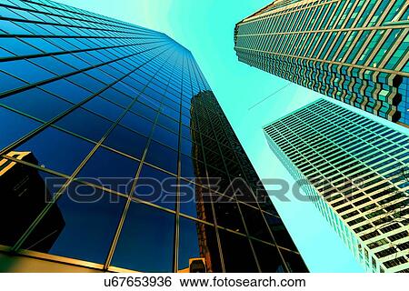 Skyscrapers View Large Illustration Stock Illustration - Skyscrapers. Fotosearch