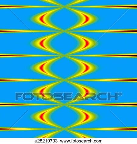 Drawing - Sound waves, artwork. Fotosearch