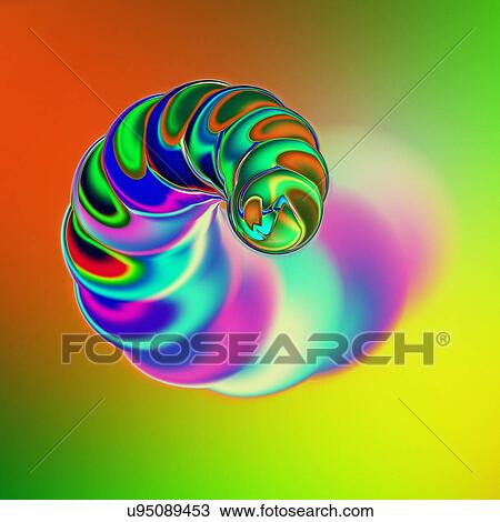 Spiral shape, artwork View Large Illustration Drawing - Spiral shape, artwork. Fotosearch