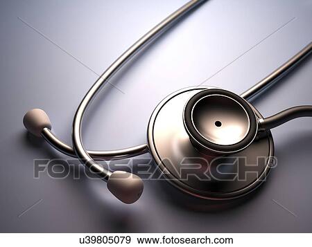 Stethoscope View Large Illustration Stock Illustration - Stethoscope. Fotosearch