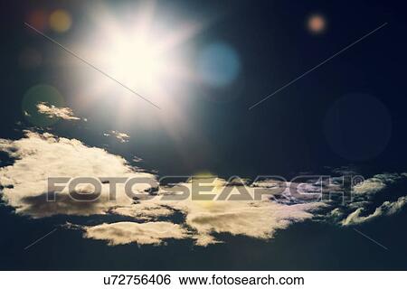 Sun and clouds View Large Illustration Stock Illustration - Sun and clouds. Fotosearch