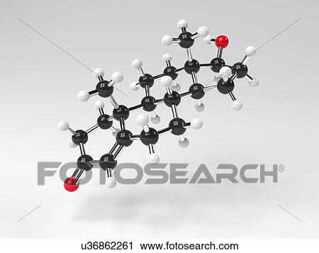 Clip Art - Testosterone hormone molecule. Fotosearch