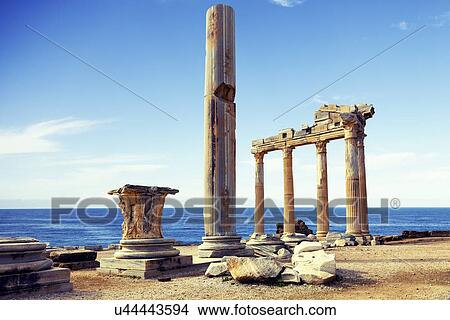 The Temple of Apollo View Large Illustration Stock Illustration - The Temple of Apollo. Fotosearch