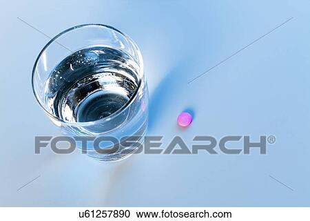 Water and pill View Large Illustration Clipart - Water and pill. Fotosearch