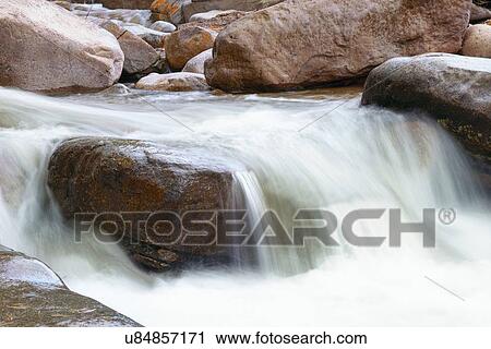 Waterfall View Large Illustration Clip Art - Waterfall. Fotosearch