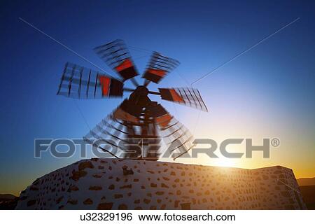Wind Mill View Large Illustration Stock Illustration - Wind Mill. Fotosearch