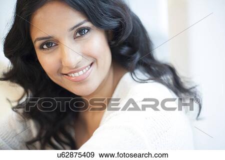 Stock Illustration - Woman smiling. Fotosearch