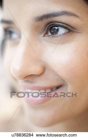 Stock Illustration - Woman smiling. Fotosearch