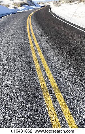 Yellow road markings View Large Illustration Drawing - Yellow road markings. Fotosearch