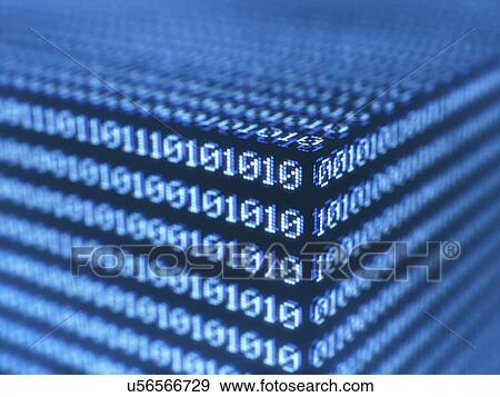 Binary code, artwork View Large Illustration Stock Illustration - Binary code, artwork. Fotosearch