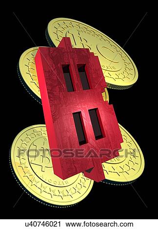 Clip Art - Bitcoins, artwork. Fotosearch