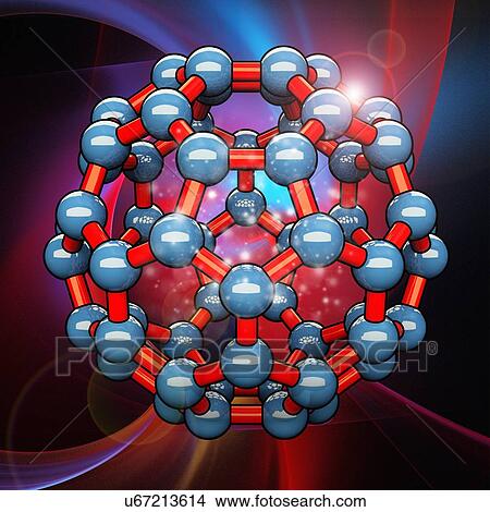Stock Illustration - Buckyball, artwork. Fotosearch