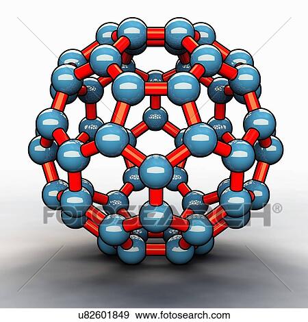 Stock Illustration - Buckyball, artwork. Fotosearch