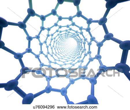 Carbon nanotube, artwork View Large Illustration Stock Illustration - Carbon nanotube, artwork. Fotosearch