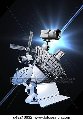 Drawing - Data security, conceptual artwork. Fotosearch