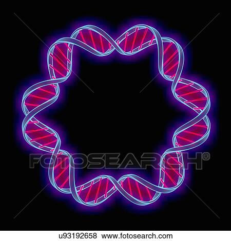 Stock Illustration - DNA (Deoxyribonucleic acid), artwork. Fotosearch