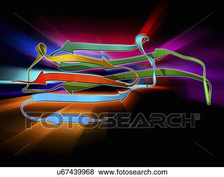 Eye lens protein molecule View Large Illustration Stock Illustration - Eye lens protein molecule. Fotosearch