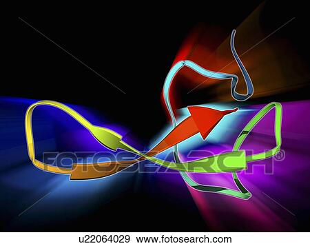 Stock Illustration - Funnel-web spider toxin molecule. Fotosearch