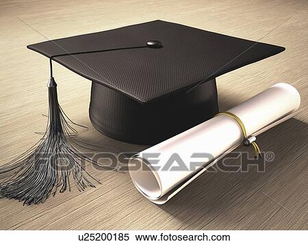 Graduation, artwork View Large Illustration Stock Illustration - Graduation, artwork. Fotosearch