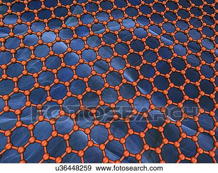 Stock Illustration - Graphene, artwork. Fotosearch