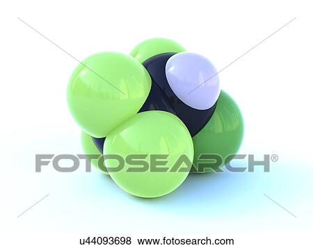 Stock Illustration - HCFC 124, artwork. Fotosearch