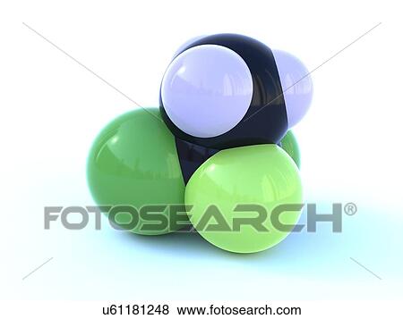 Stock Illustration - HCFC 141b, artwork. Fotosearch