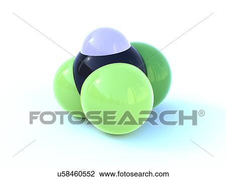 Drawing - HCFC 22, artwork. Fotosearch