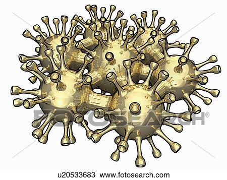Drawing - Nanomodules, artwork. Fotosearch
