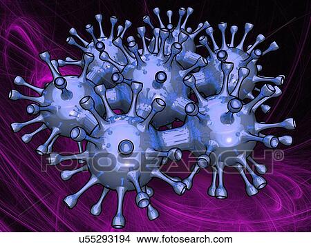 Stock Illustration - Nanomodules, artwork. Fotosearch