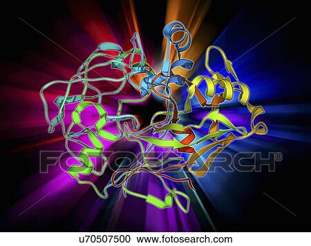 Pepsinogen molecule View Large Illustration Clipart - Pepsinogen molecule. Fotosearch