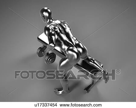 Person weight lifting, artwork View Large Illustration Stock Illustration - Person weight lifting, artwork. Fotosearch