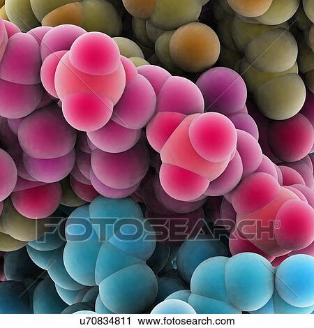 Protein molecules, artwork Clip Art | u70834811 | Fotosearch