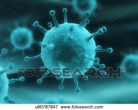Stock Illustration - Virus, artwork. Fotosearch