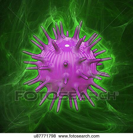 Stock Illustration - Virus, artwork. Fotosearch