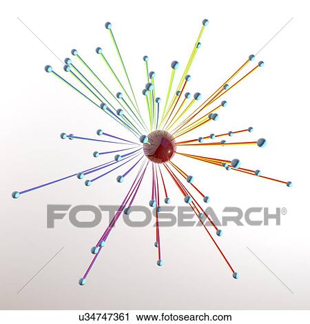 Abstract artwork with connected spheres View Large Illustration Clip Art - Abstract artwork with connected spheres. Fotosearch