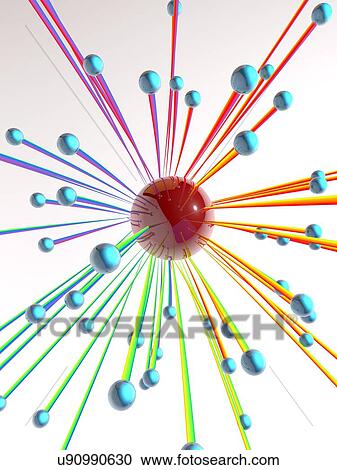Abstract artwork with connected spheres View Large Illustration Clipart - Abstract artwork with connected spheres. Fotosearch