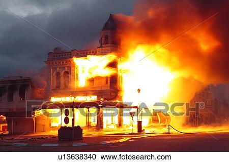 Building engulfed in flames View Large Illustration Clipart - Building engulfed in flames. Fotosearch