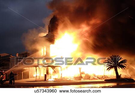 Building engulfed in flames View Large Illustration Clipart - Building engulfed in flames. Fotosearch