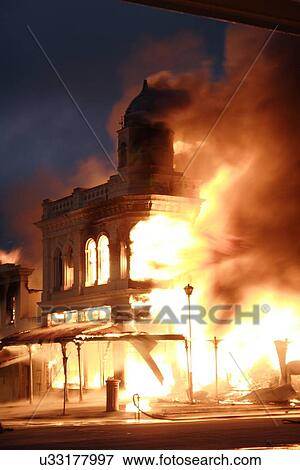 Building engulfed in flames View Large Illustration Stock Illustration - Building engulfed in flames. Fotosearch
