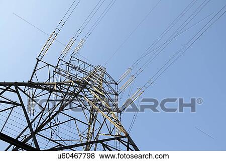 Stock Illustration - Electricity pylon. Fotosearch