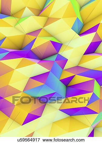 Geometric abstract polygonal background View Large Illustration Stock Illustration - Geometric abstract polygonal background. Fotosearch