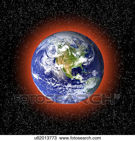 Global warming concept, artwork View Large Illustration Drawing - Global warming concept, artwork. Fotosearch
