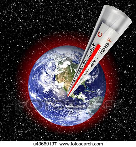 Global warming concept, artwork View Large Illustration Stock Illustration - Global warming concept, artwork. Fotosearch